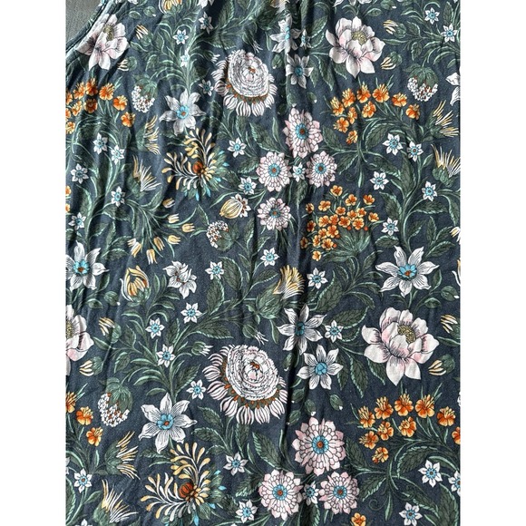 Loft women's Green floral sleeveless blouse Size XL - Picture 9 of 10